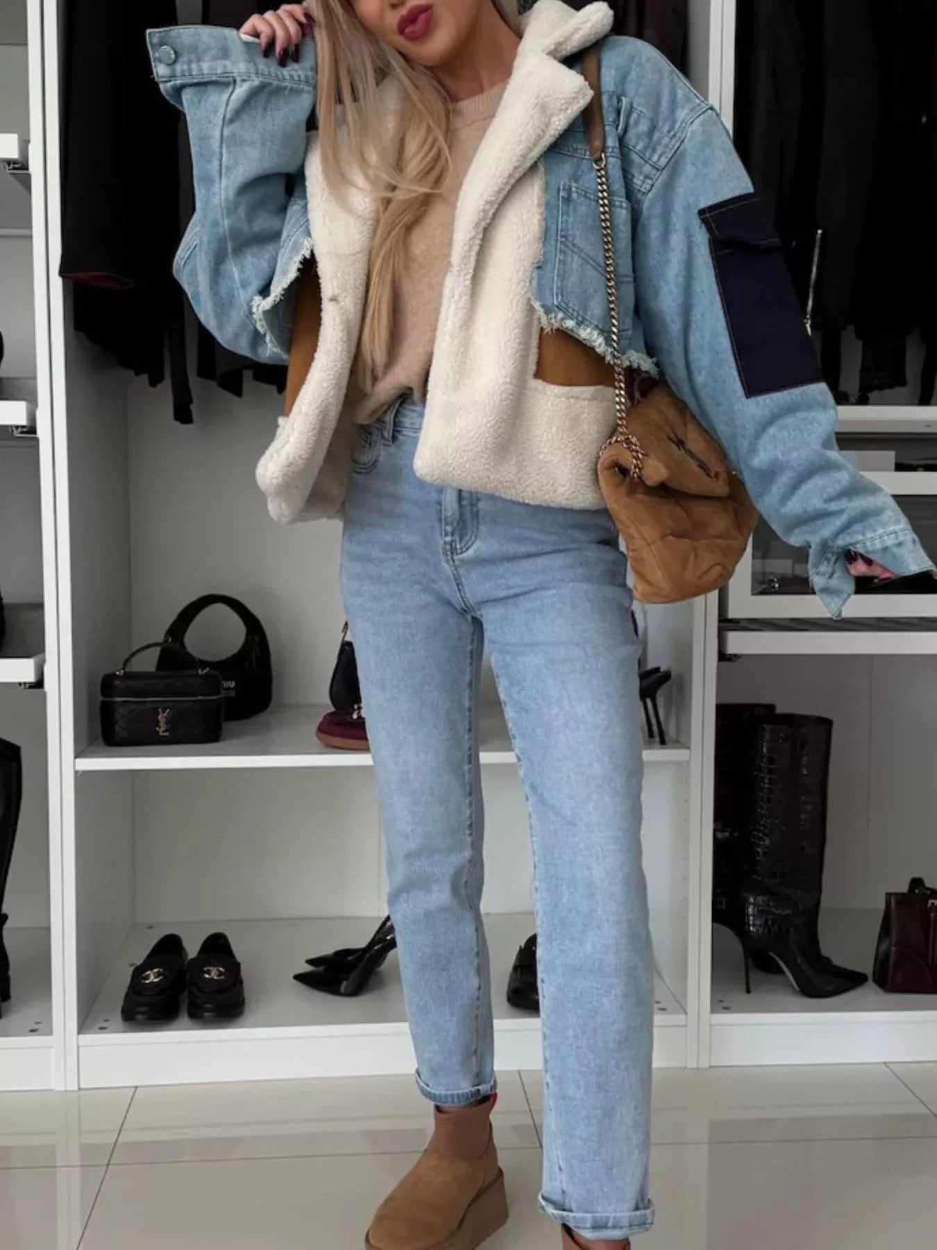 Sherpa Lined Denim Jacket