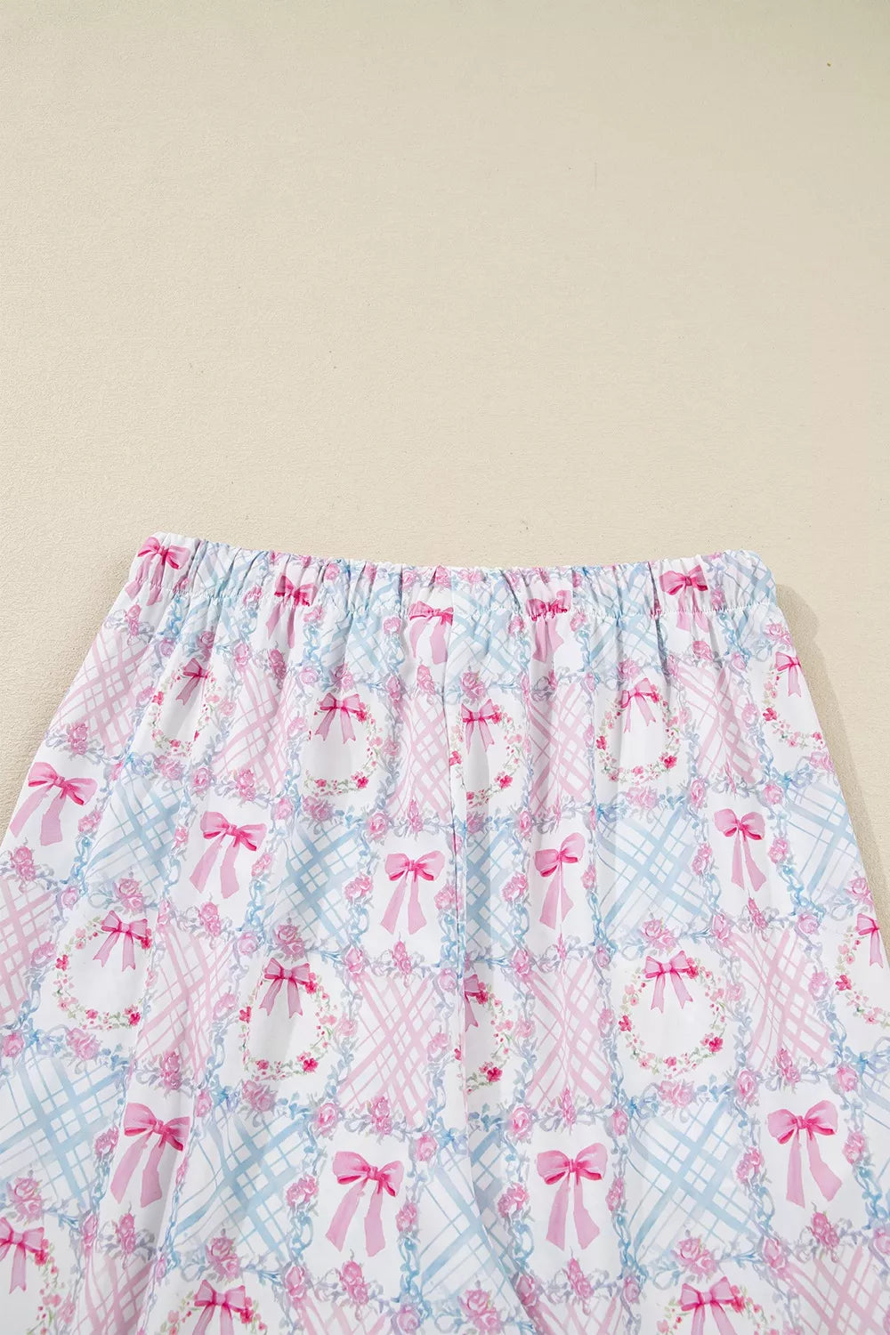 Wreath Pattern Christmas Pajama Set