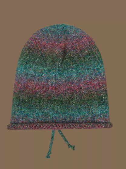 Colorful Knitted Tie-Dye Beanie Hat