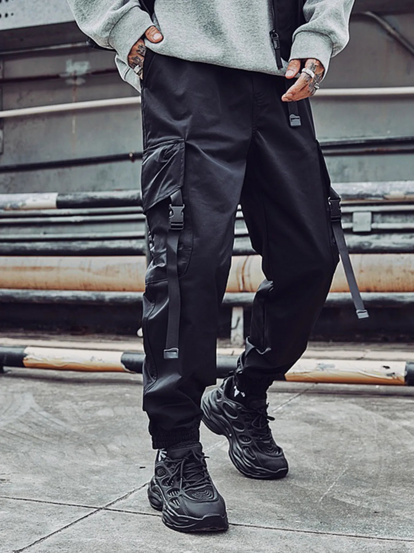 Men's Plus Size Loose Fit Cargo Pants