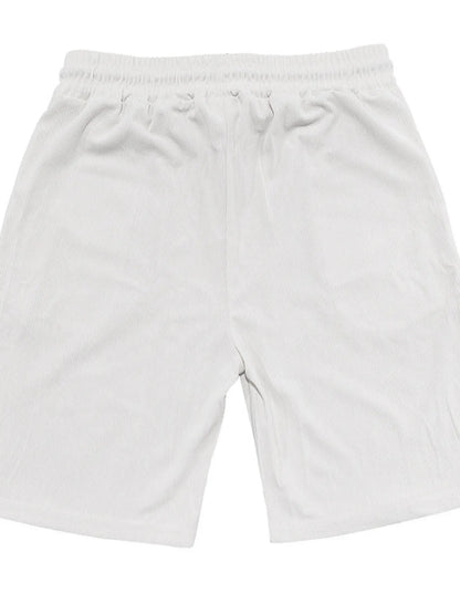 Men's Button Up Top and Shorts Set
