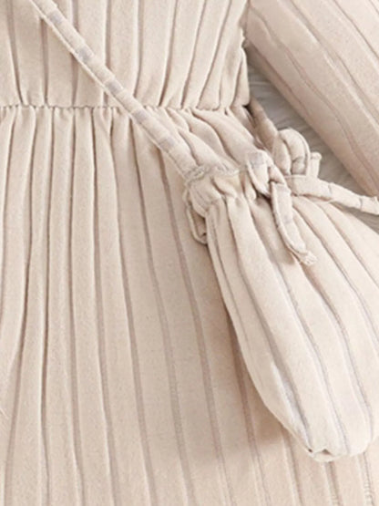 Children's Ruffle Trim Dress with Bag