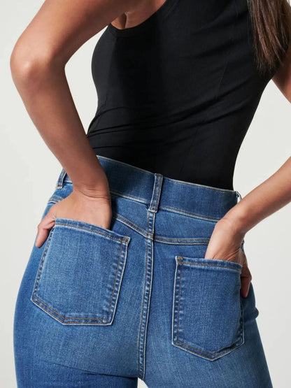 Full Size High-Waisted Flare Jeans