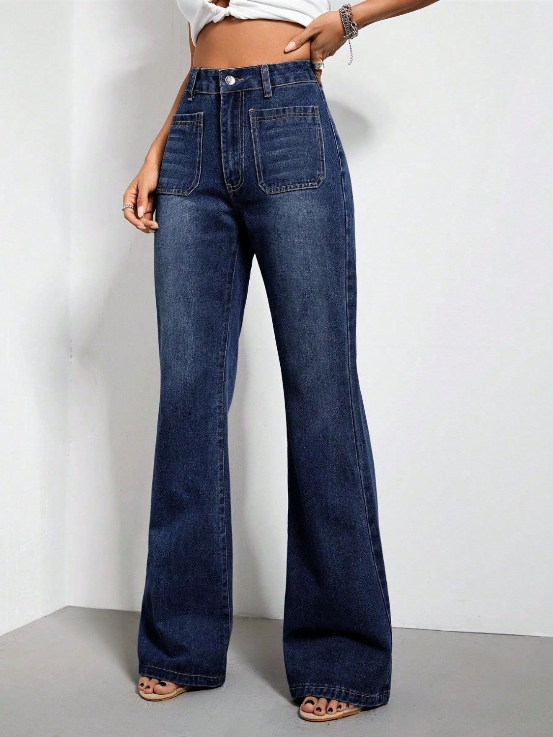 High Waist Bootcut Jeans