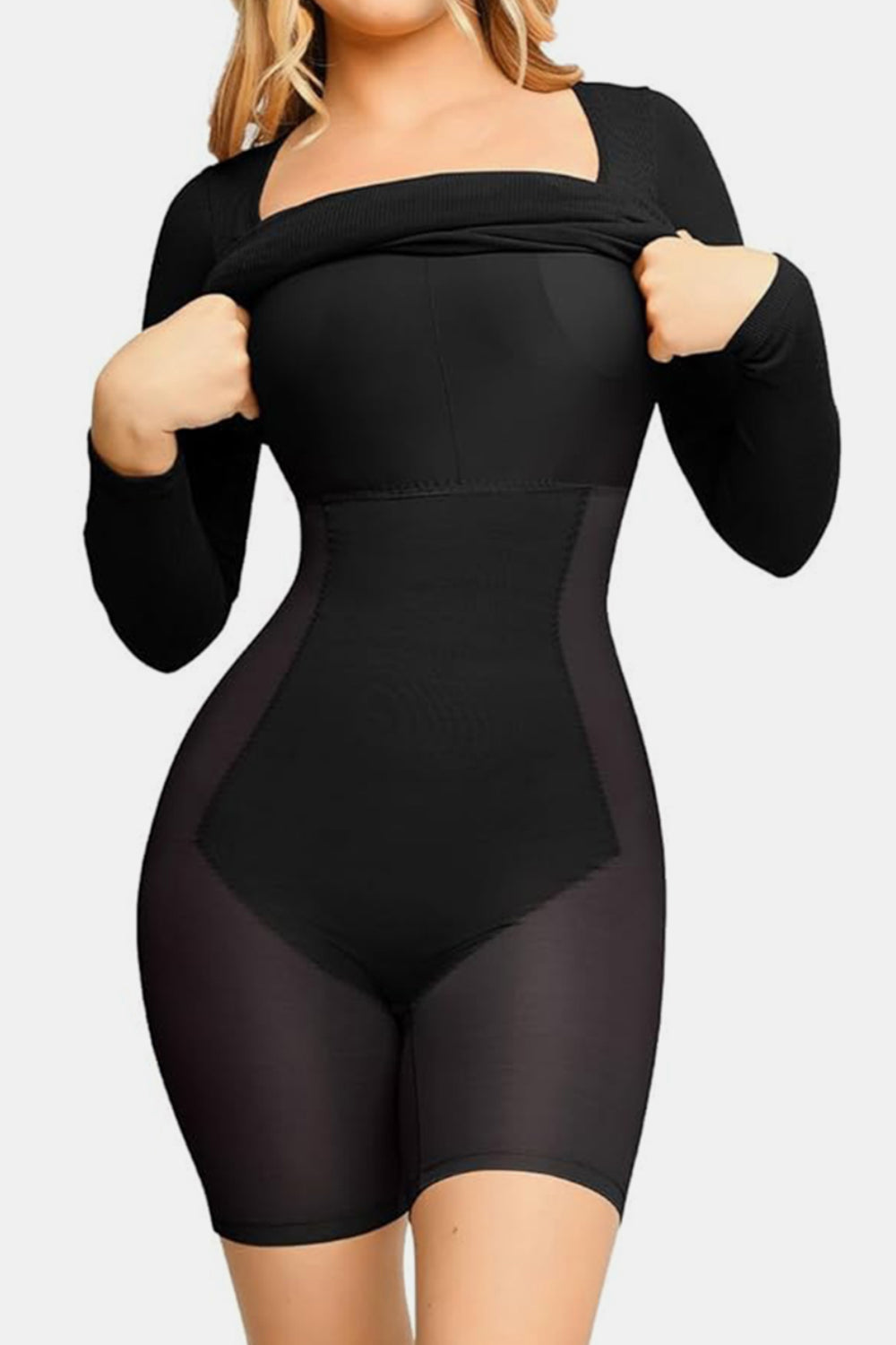 Full Size Built-In Shapewear Dress - MONLANE
