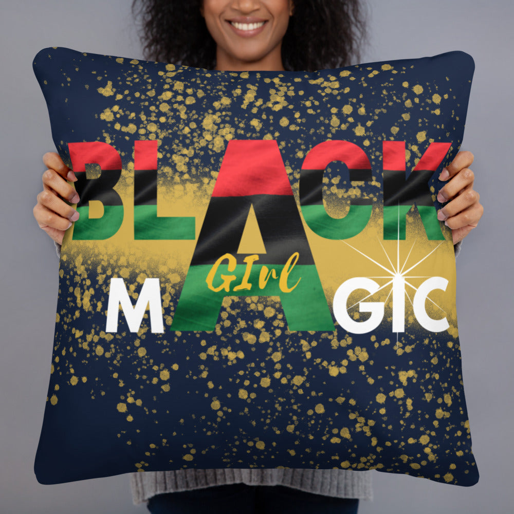Black Girl Magic Throw Pillow - MONLANE