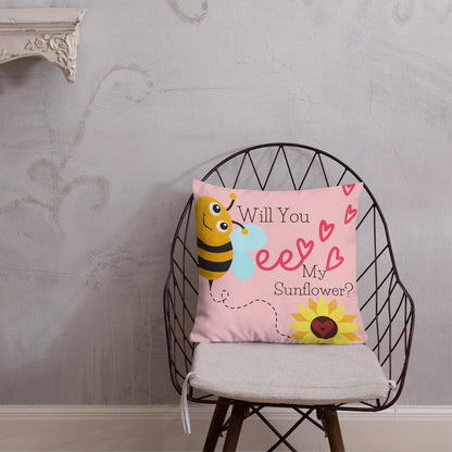 Will You Be My Sunflower Premium Pillow™️ - MONLANE
