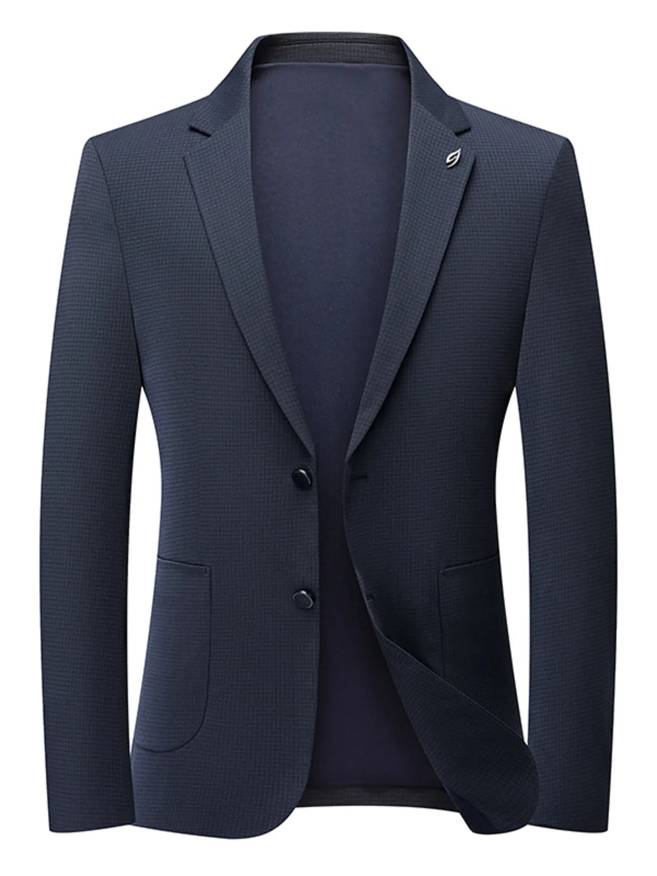Men's Lapel Collar Long Sleeve Blazer