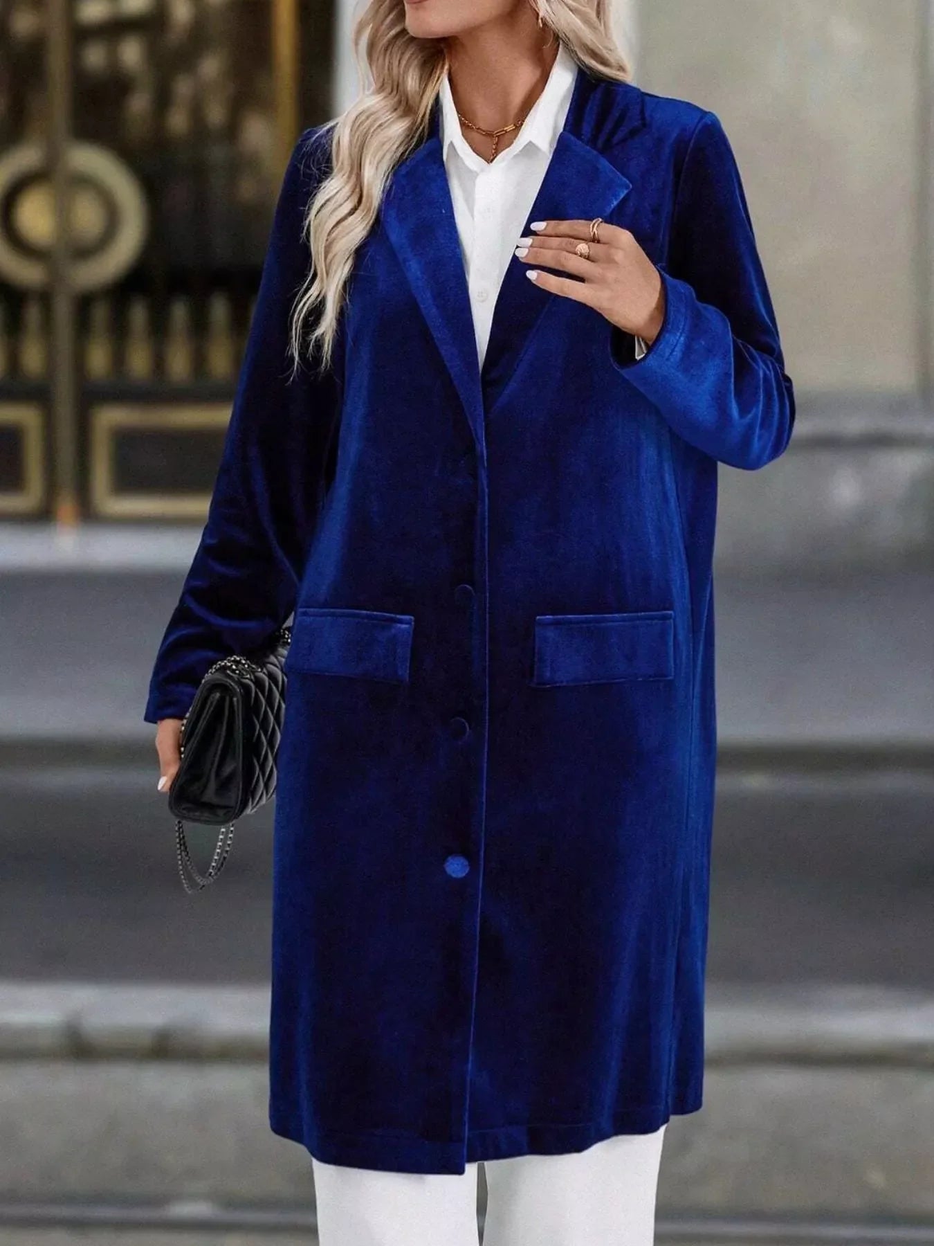 Long Sleeve Longline Coat