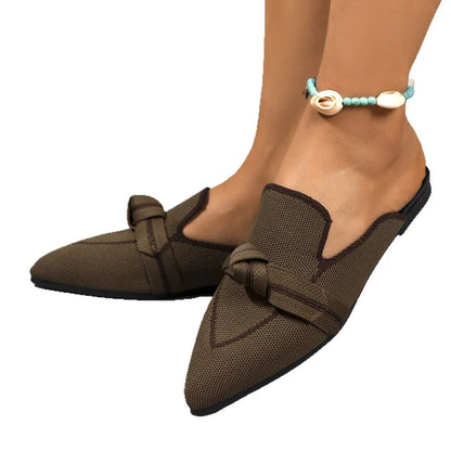 Flat Point Toe Slip-Ons