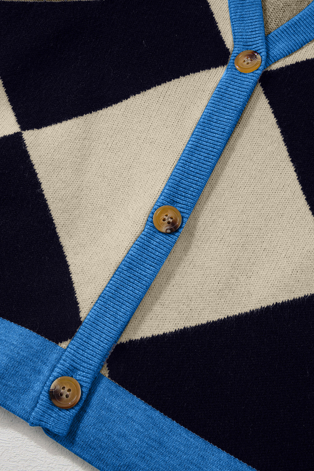 Checkered Button Up Cardigan