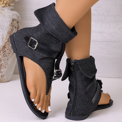 Toe post buckle sandals, view 10