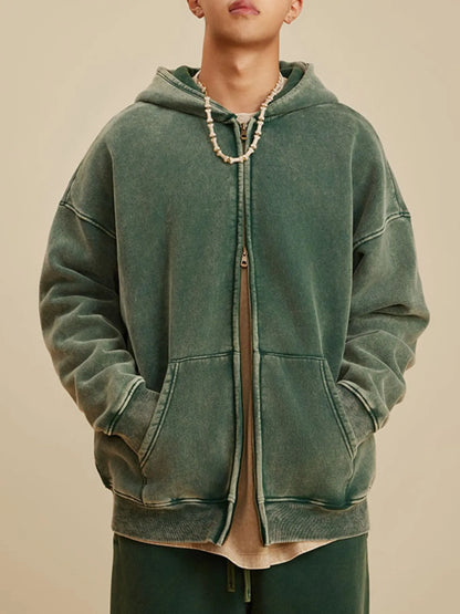 Men's Zip Up Long Sleeve Hoodie