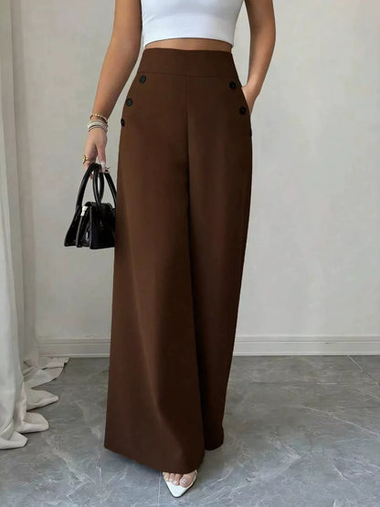 High-Waisted Wide-Leg Pants
