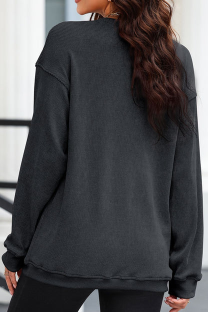 Leopard Heart Drop Sweatshirt