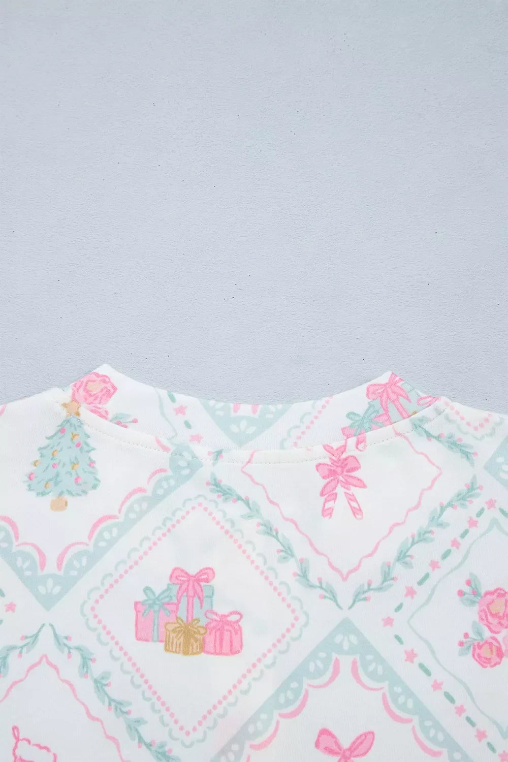 Plus size patchwork lounge set, view 7