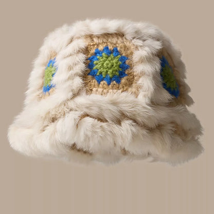 Fuzzy Crochet Bucket Hat