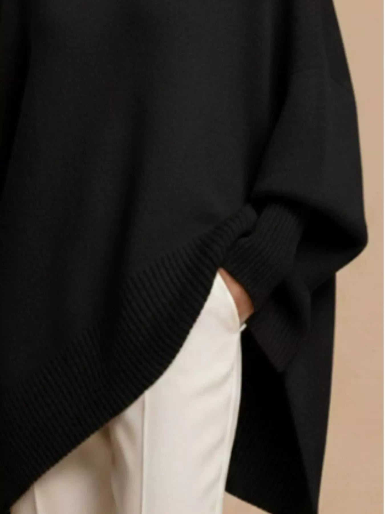 Oversized Batwing Sleeve Sweater