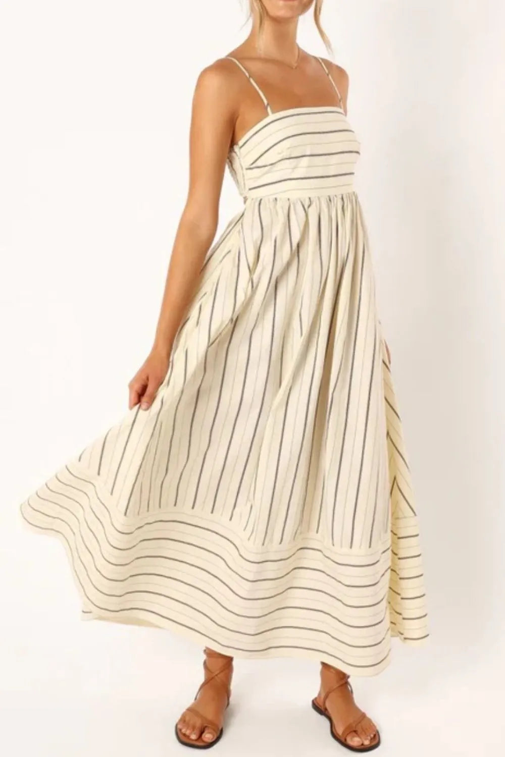 Striped Flowing Cami Dress