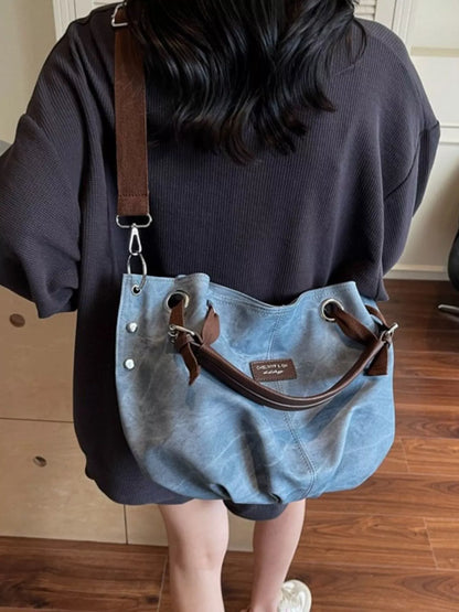Vintage Adjustable Strap Crossbody Bag