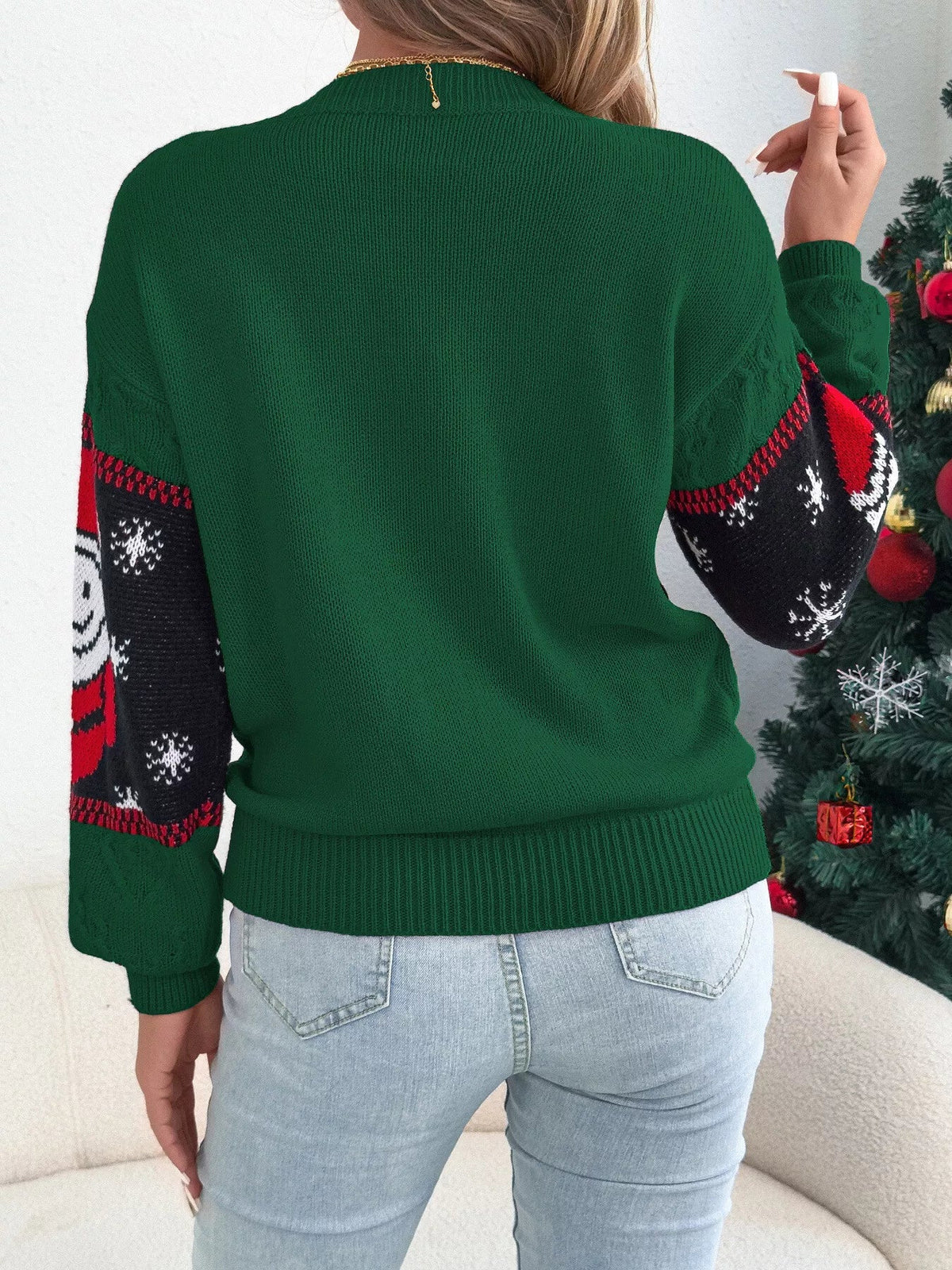 Plus size Santa Claus sweater, view 4