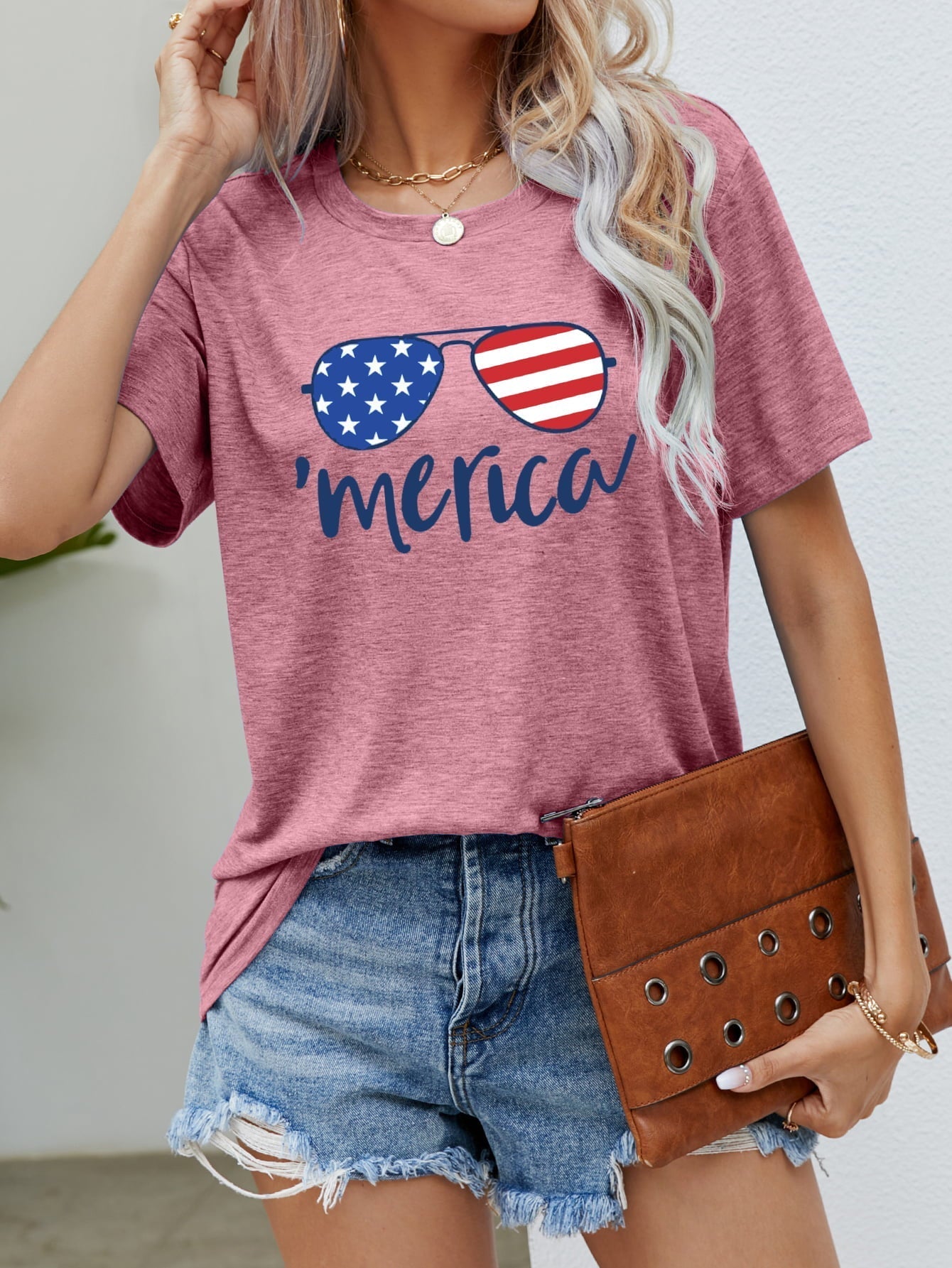 US Flag Graphic Tee