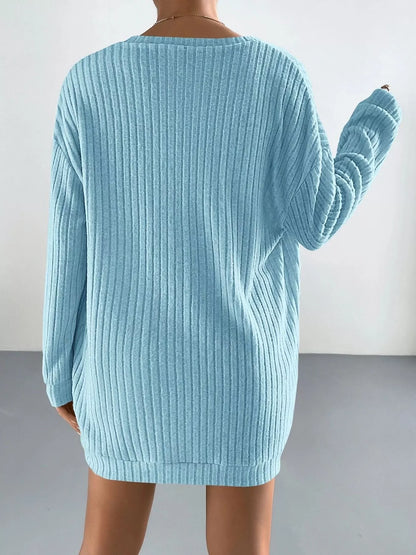 3-Piece Ribbed Knit Cardigan & Tube Top and Shorts Set