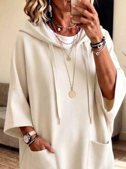 Full Size Drawstring Hoodie Plus Size