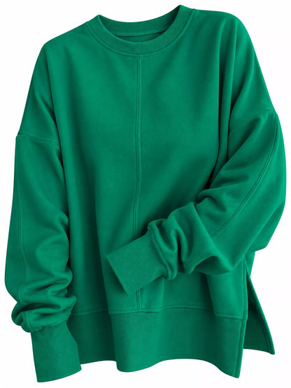 Oversized side-slit sweatshirt, view 16