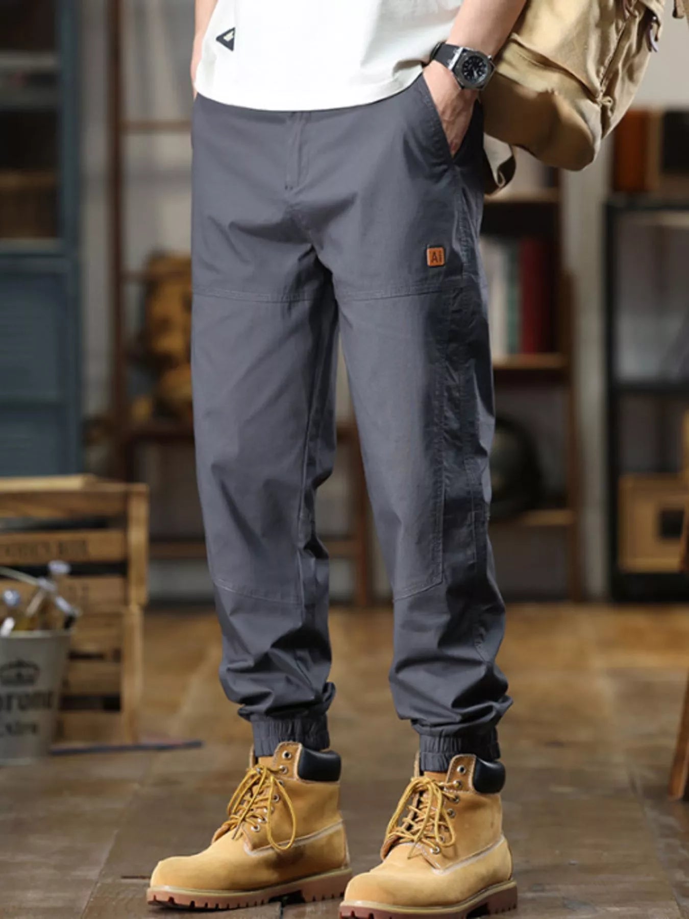 Men's Full Size Wide Leg Pants