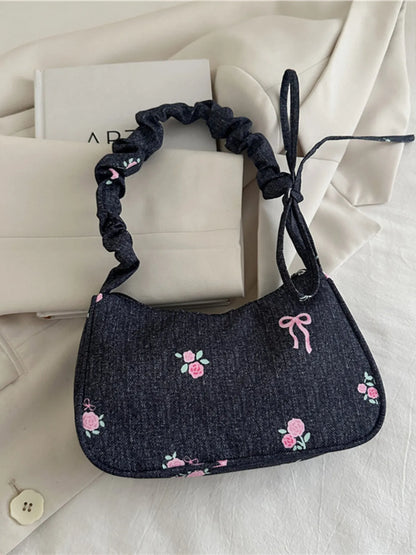 Embroidered Shoulder Bag