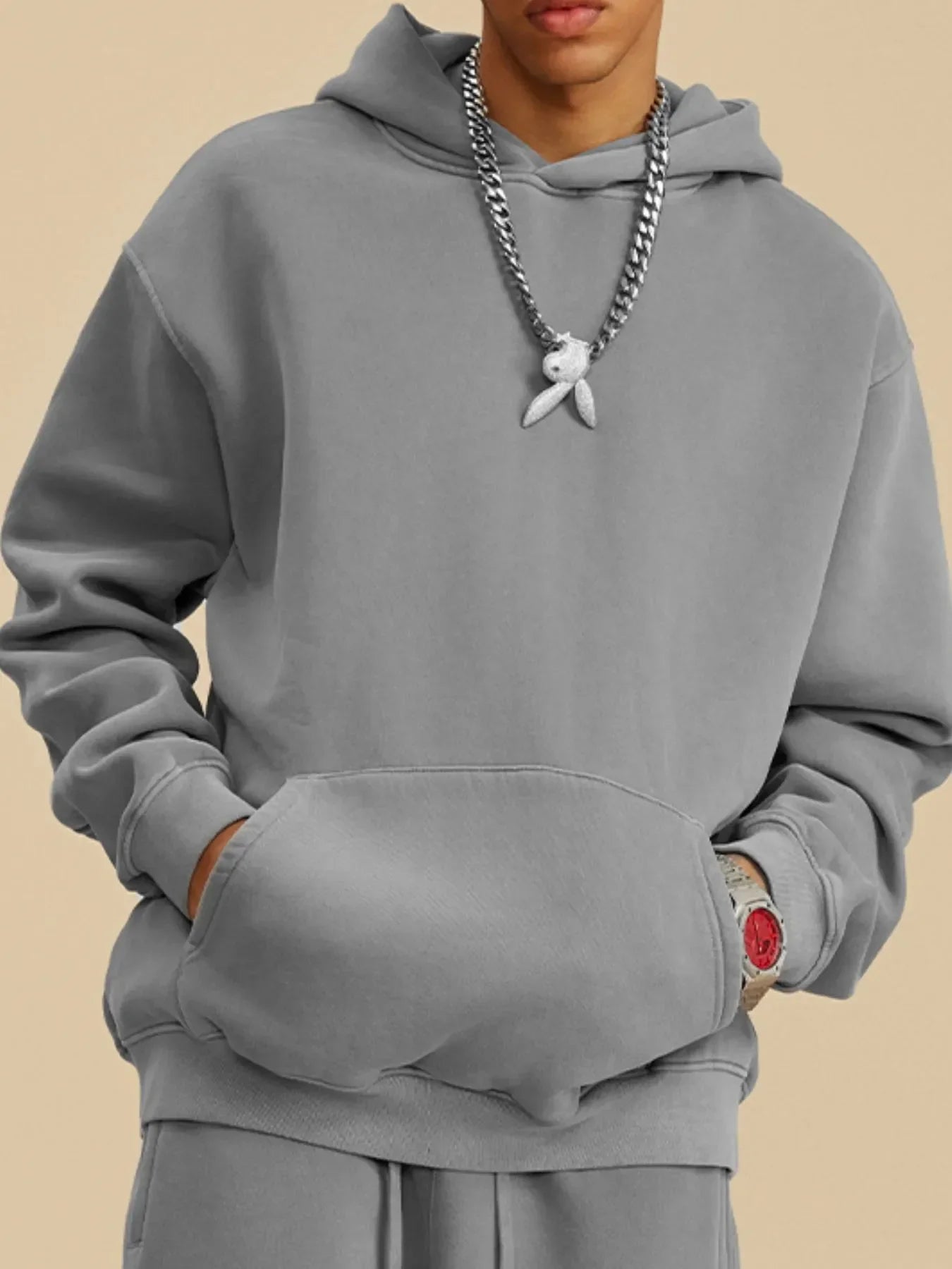 Men's Hoodie with Kangaroo Pocket