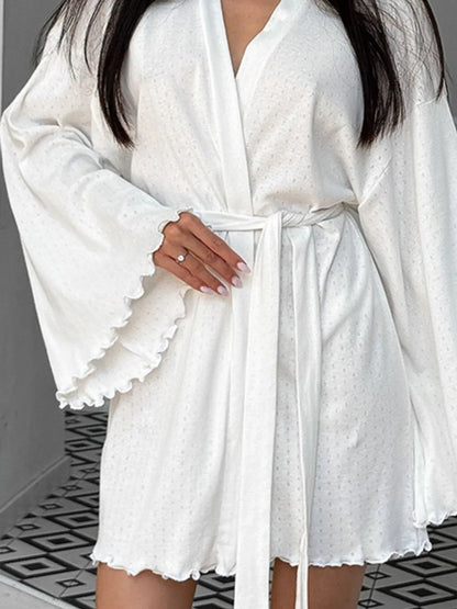 Tie Waist Lounge Nightgown