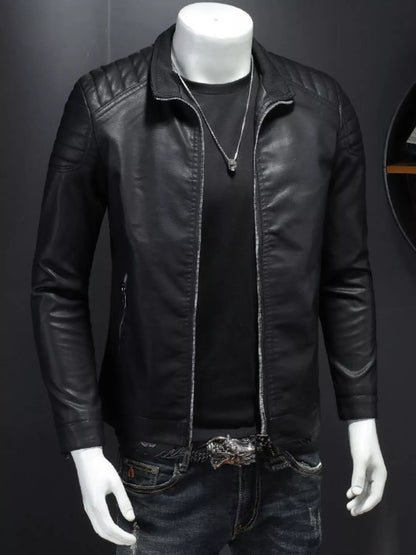 Men's Plus Size Zip Up Long Sleeve Jacket