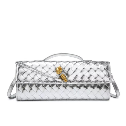 Woven Leather Wristlet