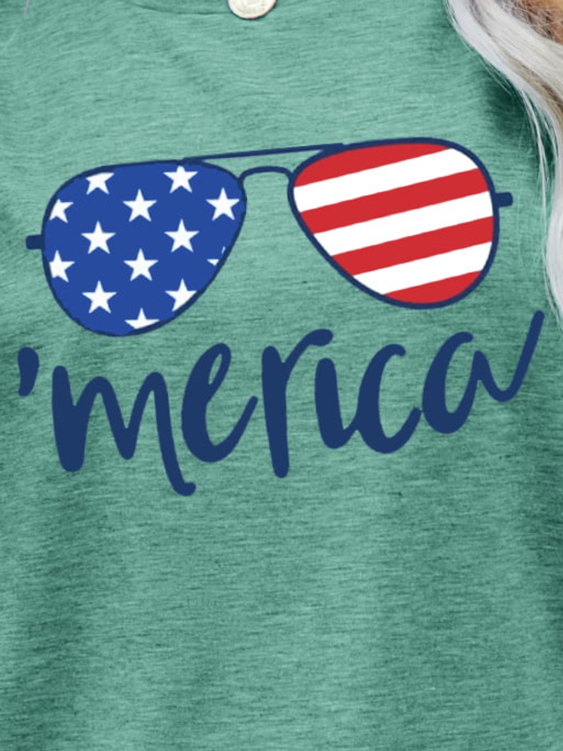 US Flag Graphic Tee