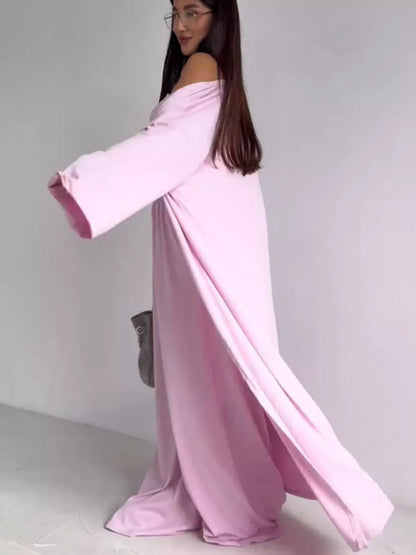 Tube Top & Cardigan & Wide Leg Pants 3-Piece Set