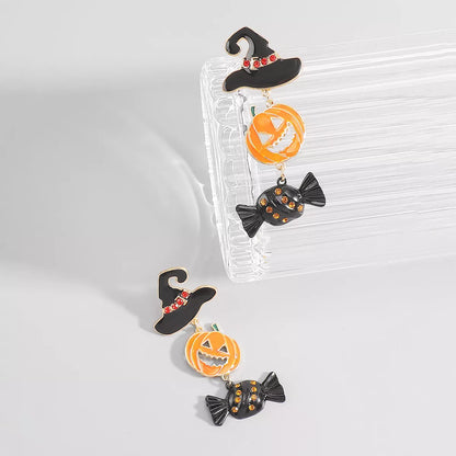 Halloween 18K Gold-Plated Pumpkin Earrings