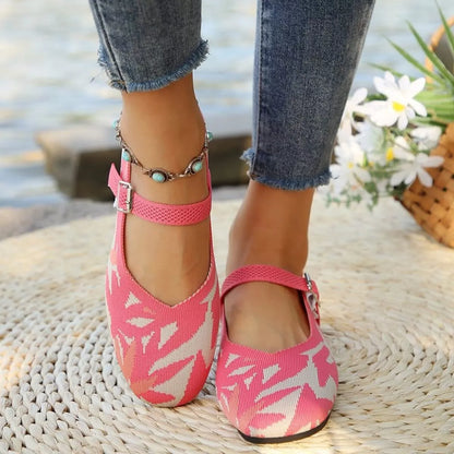 Round Toe Mesh Slip-Ons