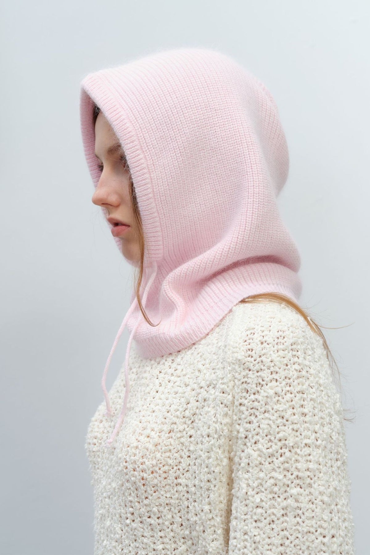 Drawstring Thermal Knit Hat