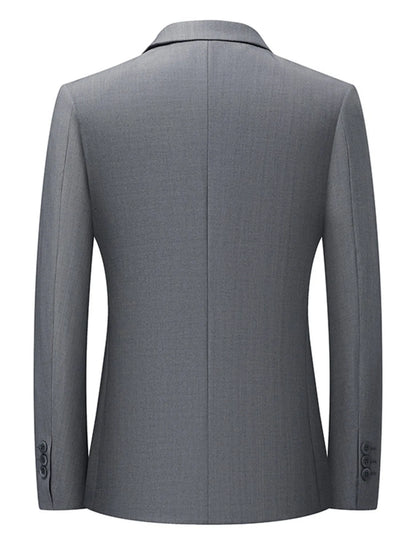 Men's Lapel Collar Long Sleeve Blazer