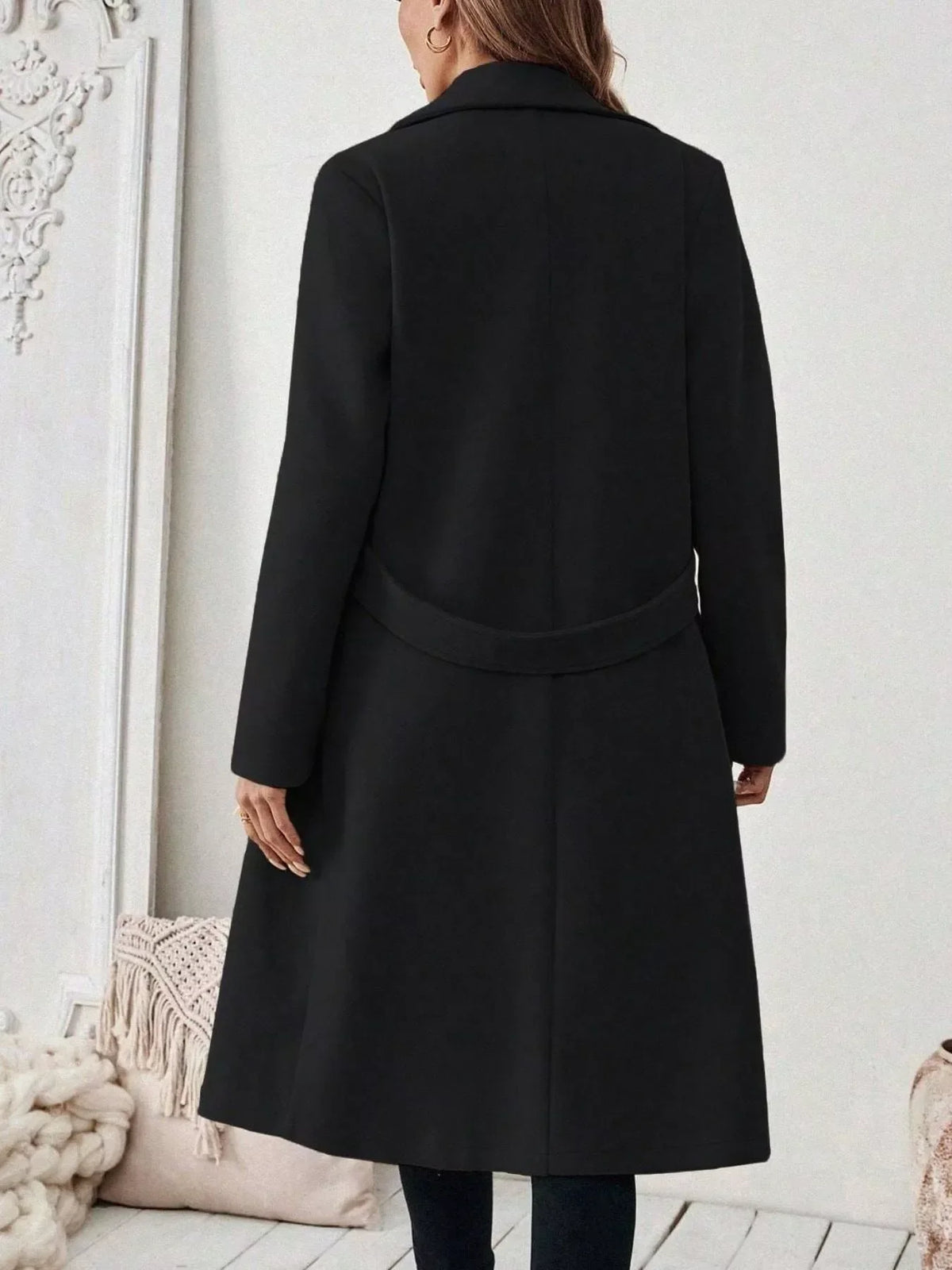 Single-Button Longline Coat