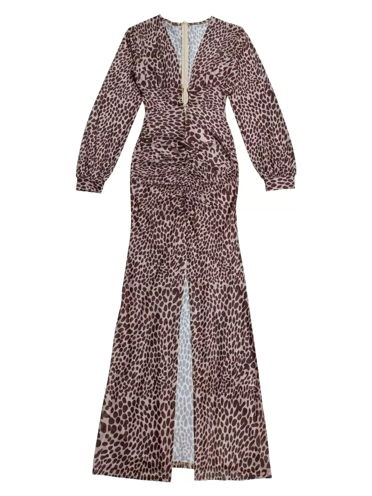 Leopard print maxi dress, view 6