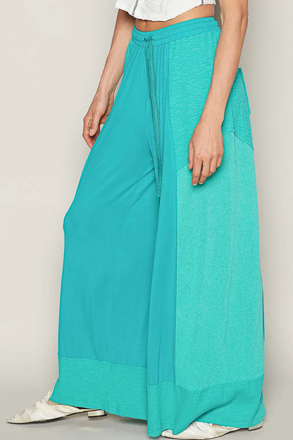 Drawstring Wide Leg Pants