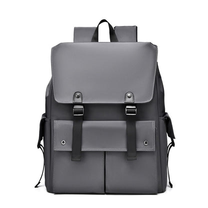 Leather Multi-Pockets Backpack Bag