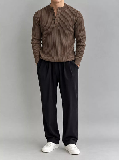 Men's ribbed knit top, view 5