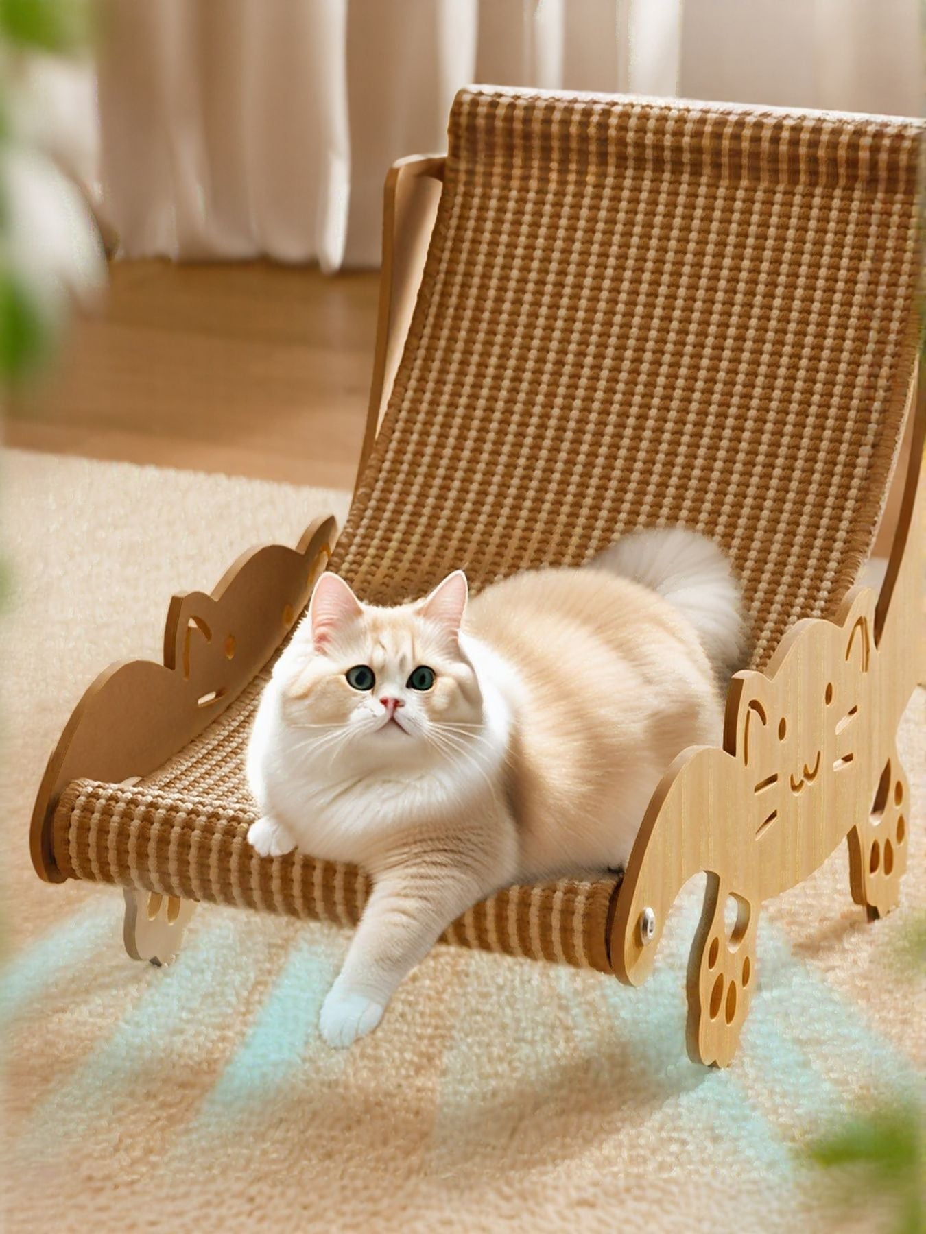 Cat Scratching Board Recliner