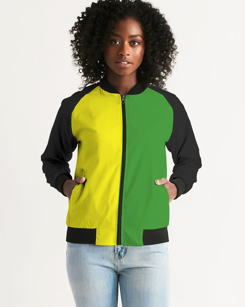 Jamaica Mi Love Di Christmus Vibes Inna Disemba Women's All-Over Print Bomber Jacket