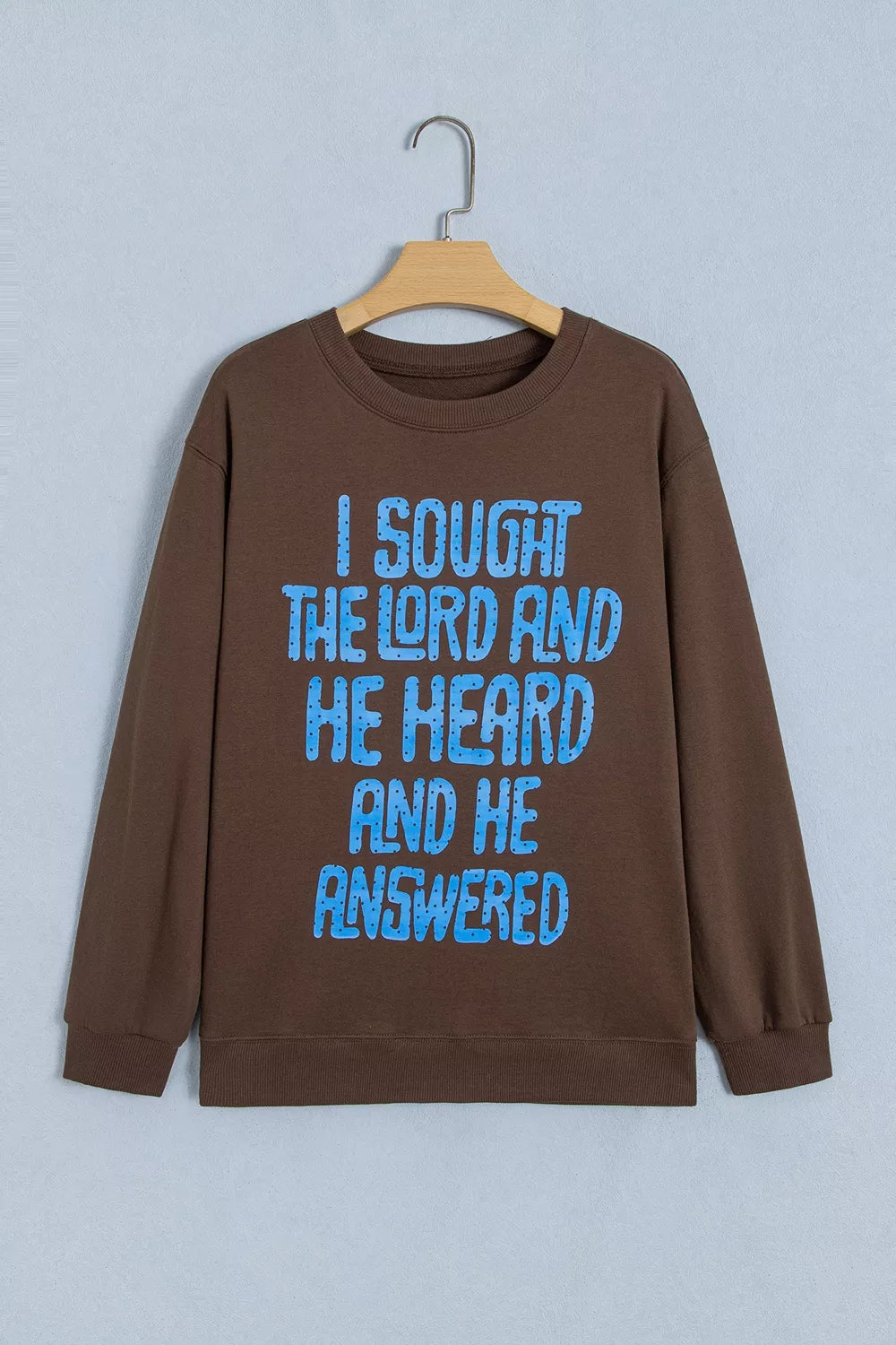 Polka dot slogan sweatshirt, view 4