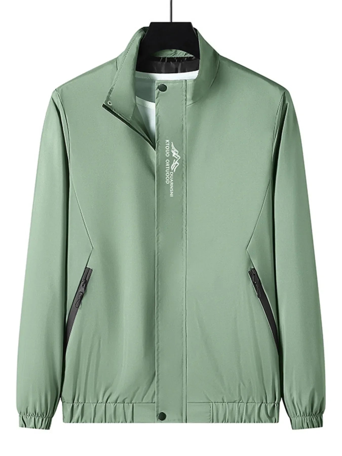 Men's Plus Size Zip Up Long Sleeve Jacket